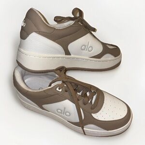 ALO Yoga Brown and White Sneakers